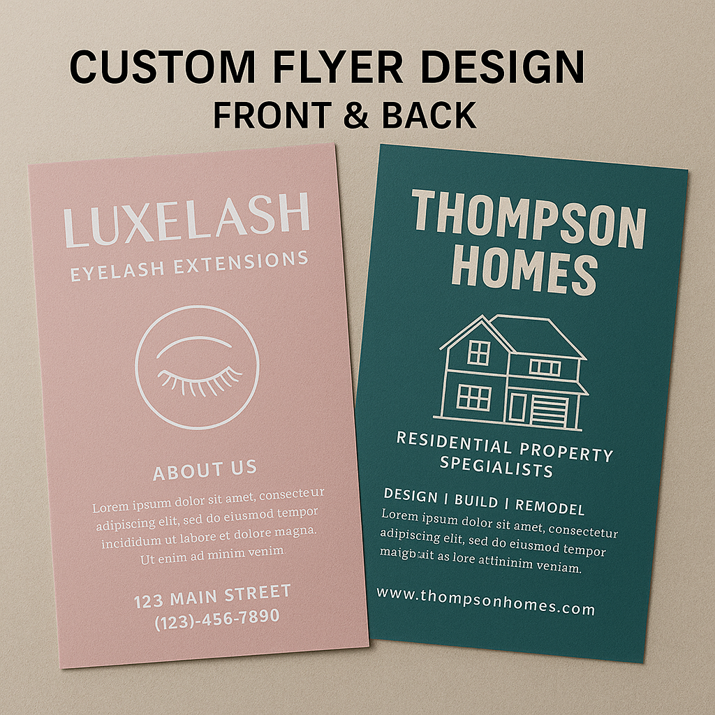 DESIGN for FLYER (front and back)