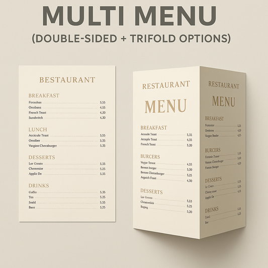 DESIGN for MENU (Multi page)